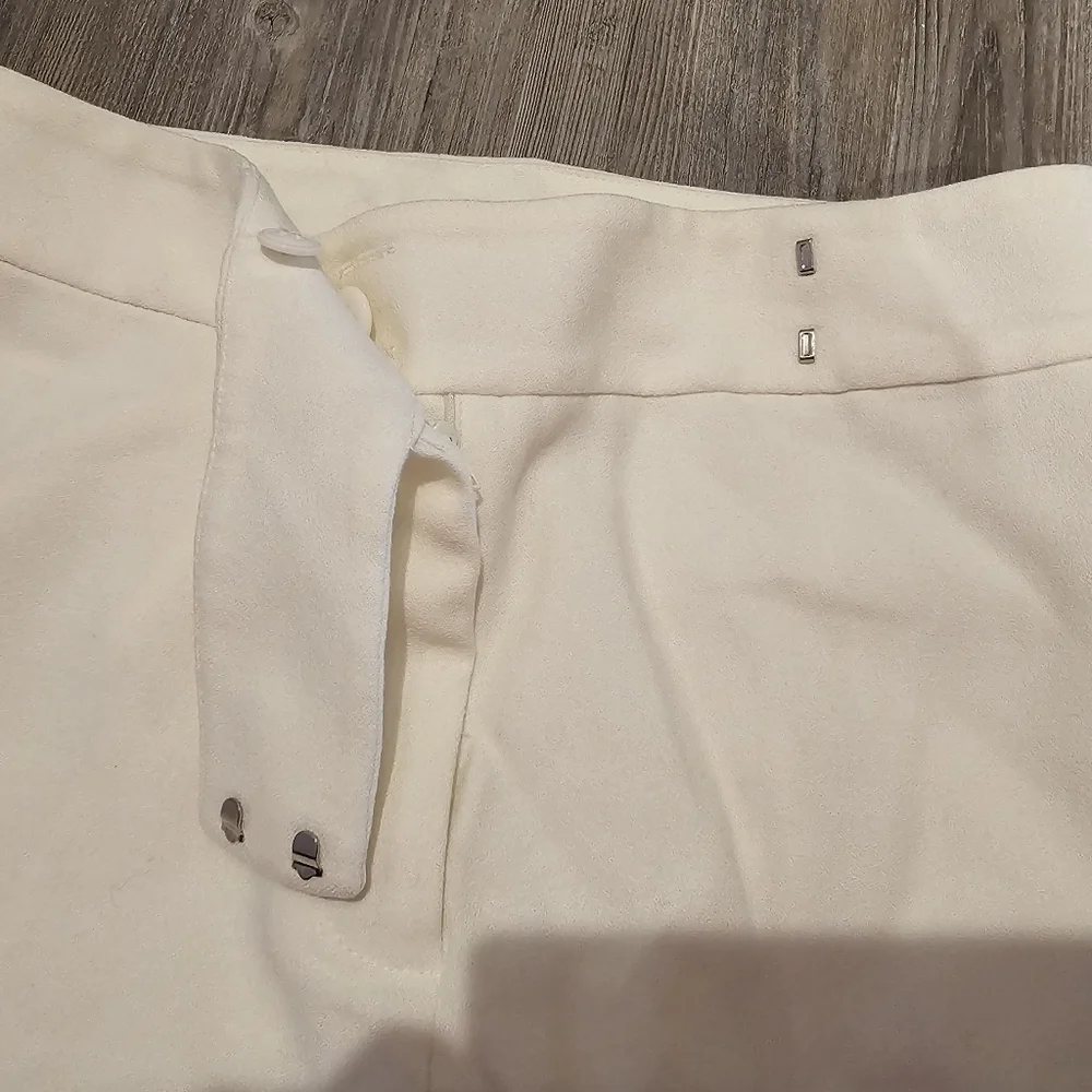 Tahari ASL Women's Cream Wide Leg Career Pants Size 2 - Picture 3 of 10